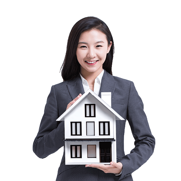 Holding-Money-House-Lady