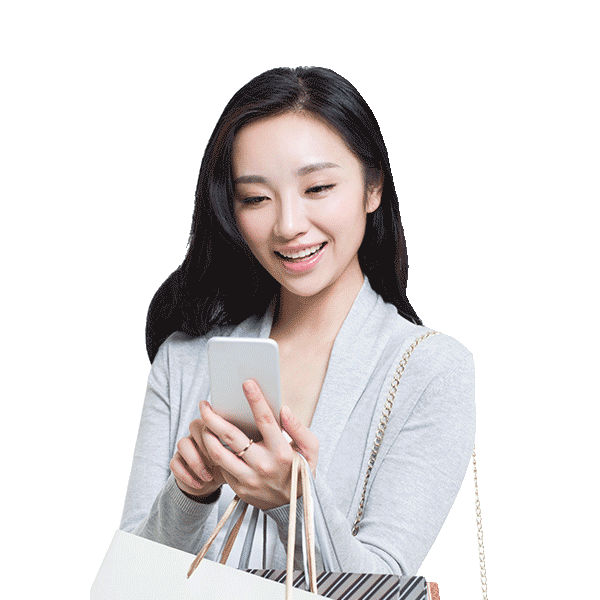 happy-using-phone-lady